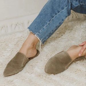 NWB Jenni Kayne Suede Mules - Laurel - Sz 39
